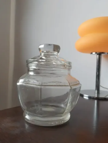 Bomboniere Pote de vidro Hexagonal