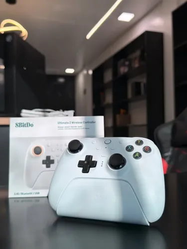 Controle Gamer Ultimate 2 Bluetooth ? N Switch | Pc | Tv Joysticks TMR | Hall Effect, Base