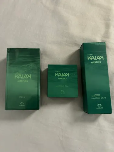 Kit da Natura perfume kaiak aventura, sabonete e shampoo 