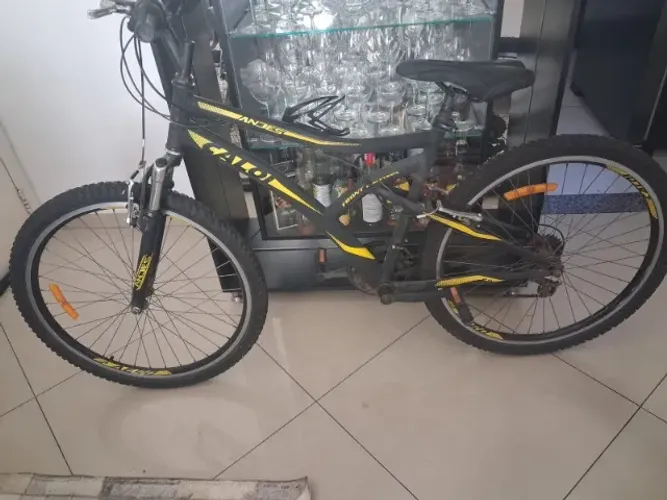 Bicicleta Aro 26 Caloi Andes Freio V-Brake de Aço - 21 Marchas