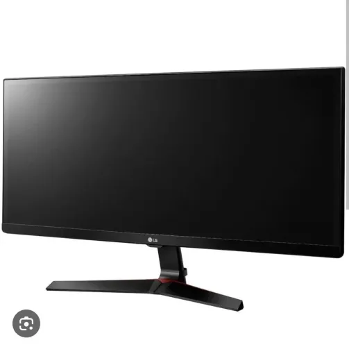 Monitor, mesa, mouse, teclado, braço articulado