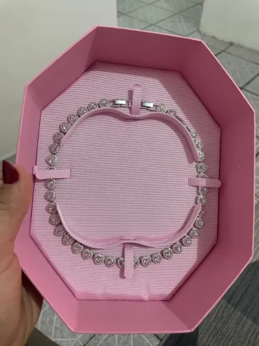 Colar pulseira e brinco Swarovski
