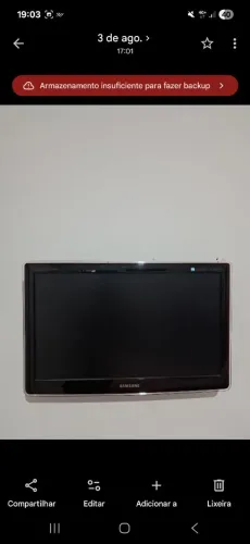 Tv Samsung LCD 22 polegadas funcionando perfeitamente
