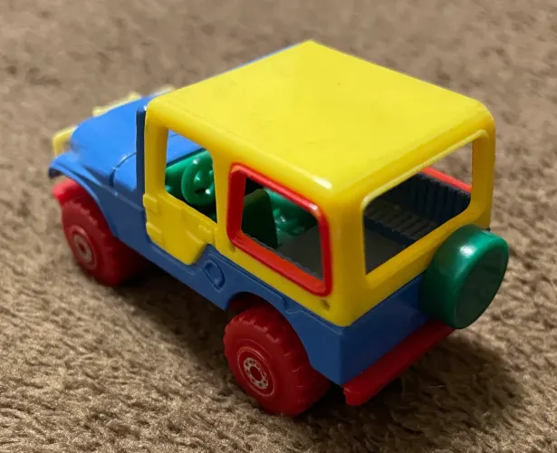 Carrinho Jipe Jeep Vintage - Anos 80/90 - Carroceria em Metal (Die-Cast)