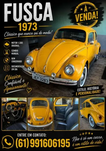 Volkswagen Fusca 1300 1973