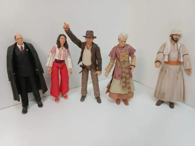 CAÇADORES DA ARCA PERDIDA - ACTION FIGURE - 5 PERSONAGENS