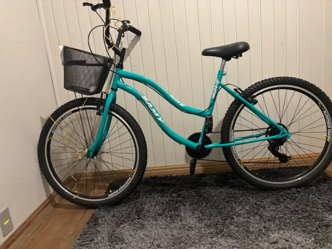 Bicicleta samy beach aro 26 azul turquesa nunca utilizada 