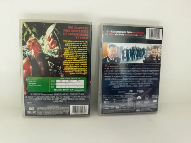 DVDs Originais - O Predador + K-19 - Harrison Ford e Schwarzenegger