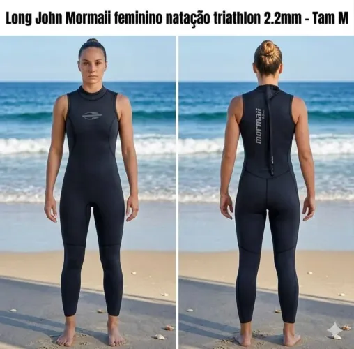 Long john mormaii feminino natação e triathlon 2.2 mm treino