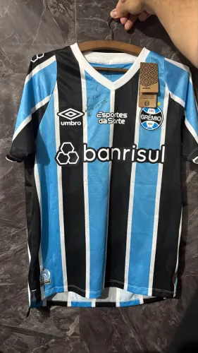 Camiseta Grêmio tricolor 2024 - n°4 kanneman(autografada)