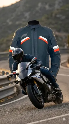 Jaqueta ASW Motociclista impermeável e c/ forro térmico removível