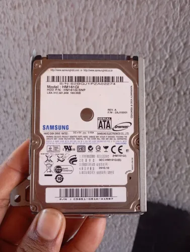 HD Interno 160GB Sata 2.5 Com Gaveta Para Notebook e Consoles