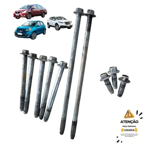 Jogo 10 Parafusos Sobrecarter Nissan Versa March Kicks 1.6