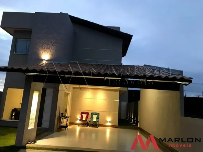 Casa em Condomínio Verdes Mares, 4 suítes, área gourmet, lado da sombra, 187m².