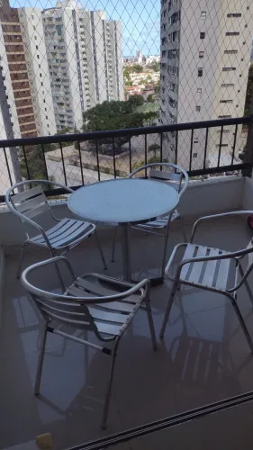 Conjunto 4 Cadeiras + 1 mesa de alumínio