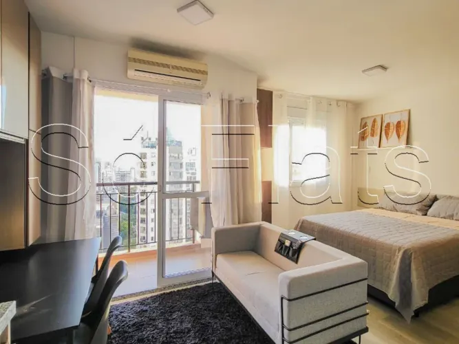 Studio Prisma Pinheiros, apto disponível para locação contendo 27m² e 01 dormitório.