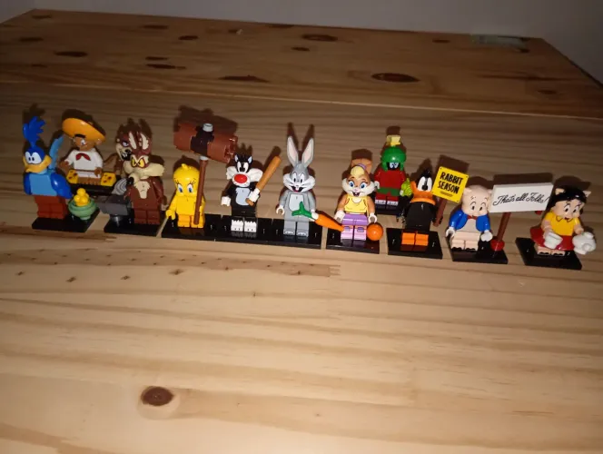 Looney Tunes Pernalonga Frajola Piu Piu Patolino 12 peças Bloco de Construção Complet
