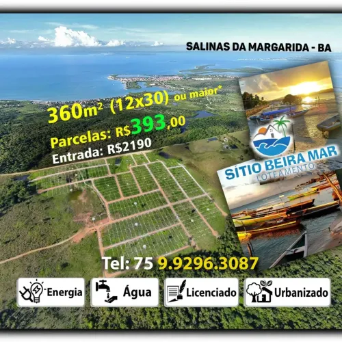 Terreno Lotes Urbanizados, p/Morar ou Lazer, Sítio Beira Mar - na praia, Chácara