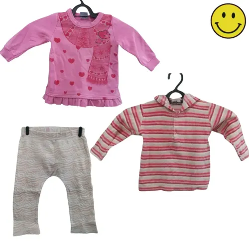 Kit com 3 peças infantis fofas crianças