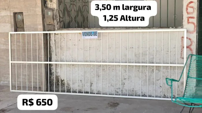 Grade de alumínio 3,50 1,25