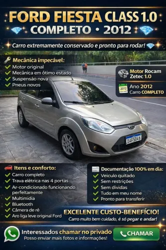 Ford Fiesta 1.0 8V Flex/class 1.0 8V Flex 5P 2012