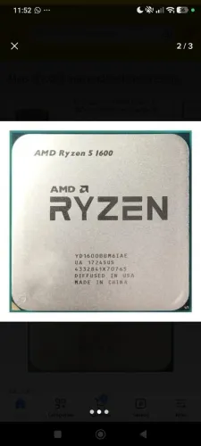 RYZEN 5 1600 SEMINOVO PRA VENDER LOGO