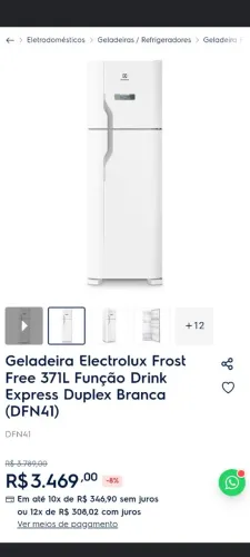 Vende-se uma geladeira