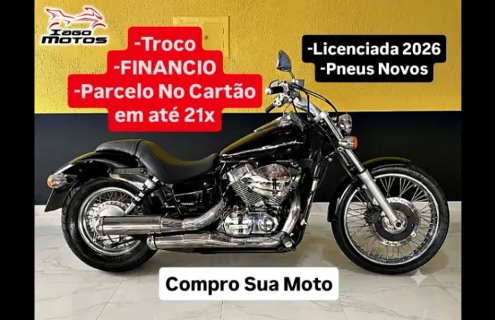 Honda Shadow 750 2013, Impecável, factor start fan bros 125 150 300 cb fazer xre