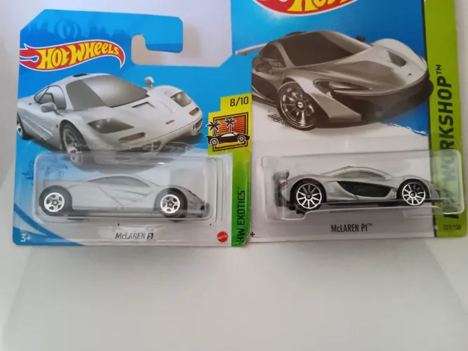 Hot Wheels dupla de McLaren F1 e P1