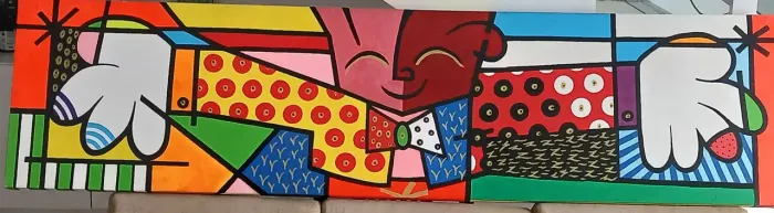 Pintura o abraço