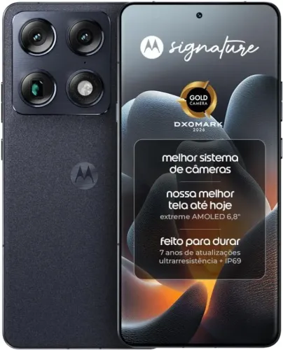 Smartphone Motorola Signature 5G - 512GB 24GB (12GB RAM + 12GB RAM Boost), 3 cameras 50MP