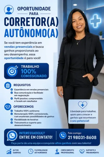 Vaga de vendedor autônomo 