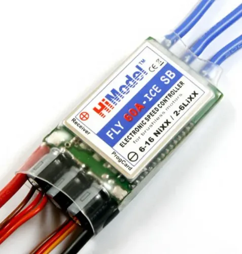 Esc Himodel 60a Com Bec (5.5v/6a) + Cartão De Programação