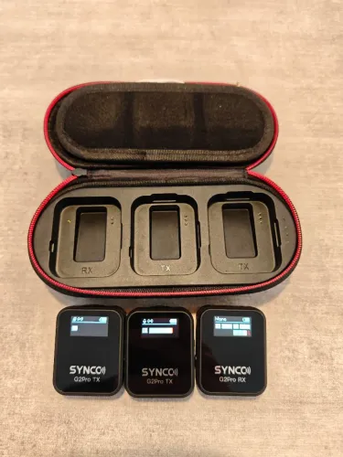 Microfone Lapela Sem Fio Synco G2A2 Pro Duplo