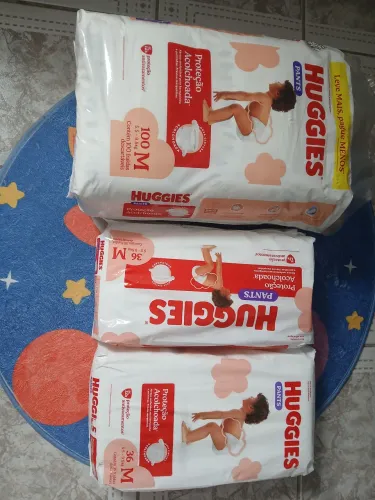Fralda huggies pants 3 pacotes