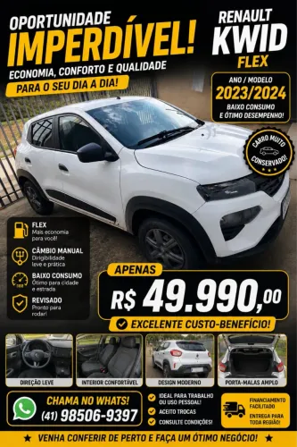 Renault Kwid Zen 1.0 Flex 12V 5P Mec. 2024
