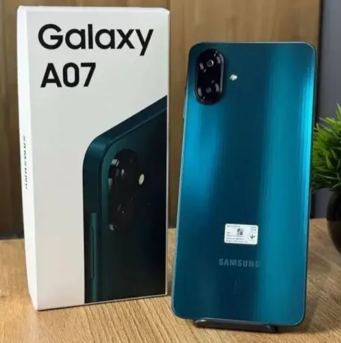 Celular Samsung A07 aceito cartão de crédito
