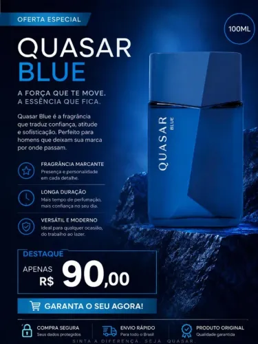 Quasar Blue Desodorante Colônia 100ml