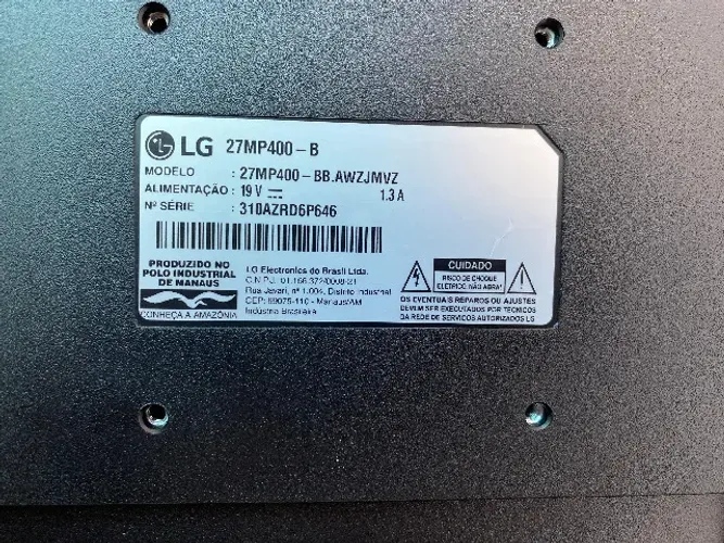MONITOR LG 27? FULL HD
