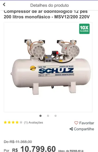 Compressor dentista!