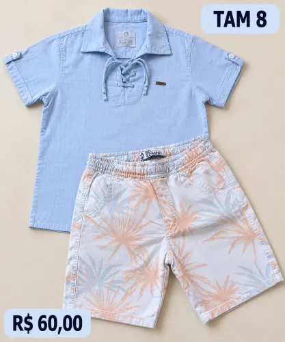 Lote de roupas usadas de menino TAM 8 e 10