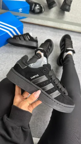 Tênis Adidas Campus 00s Preto Premium Unissex - 2 Opções de Cadarço (Foto Real)