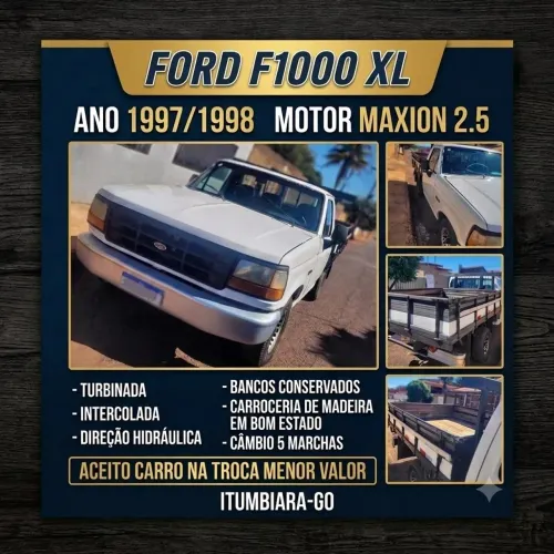 Ford F-1000 XL 2.5 HSD Diesel TB 1998
