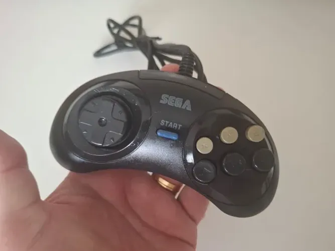 Controle Mega Drive III Usado Original 6 Botões Defeito funciona parcial