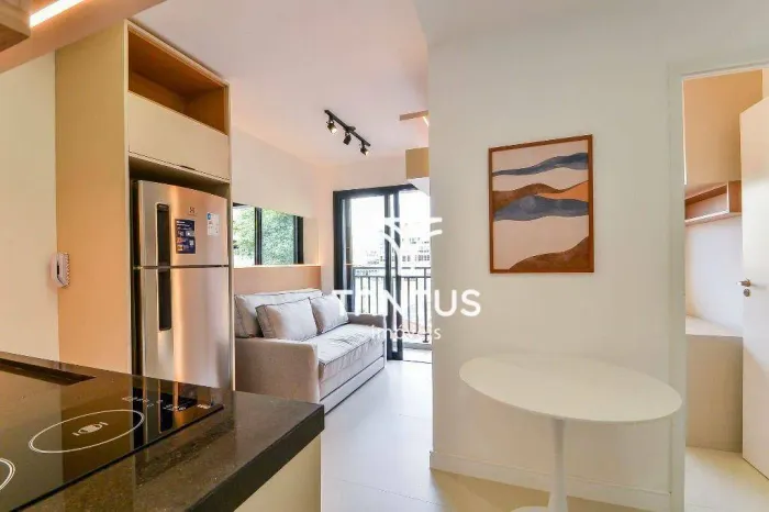 Apartamento mobiliado com 2 dormitórios para alugar por R$ 2.690/mês - Centro - Curitiba/P