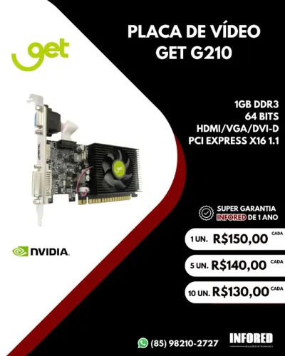 Placa de vídeo GET G210