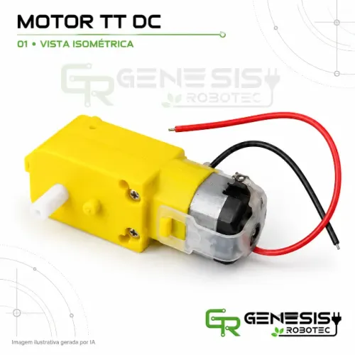Motor TT DC com redução para robótica - Unidade e atacado