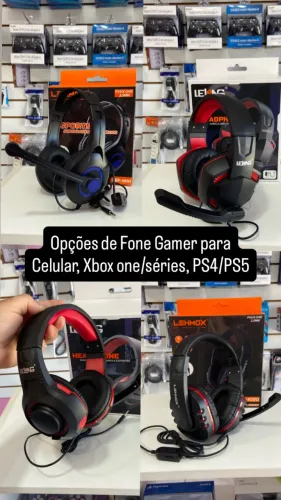 Headset Gamer P3/P2 (pega em PC, ps4 / ps5, Xbox one / séries, celular)