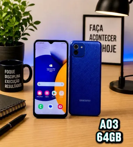 Smartphone Samsung Galaxy A03 Core Tela Infinita 6,5'' 32GB