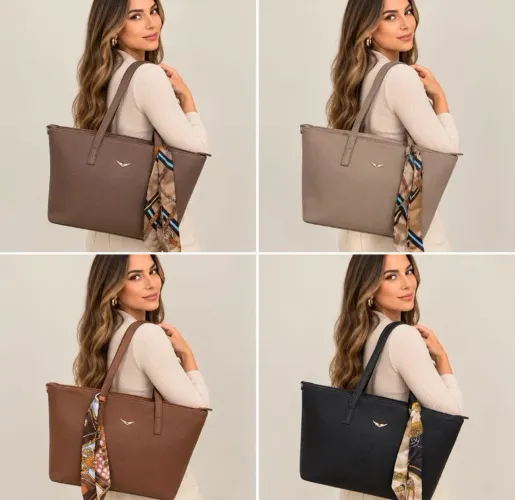 Bolsa Feminina Tote - Linda, Moderna e Perfeita para o Dia a Dia!